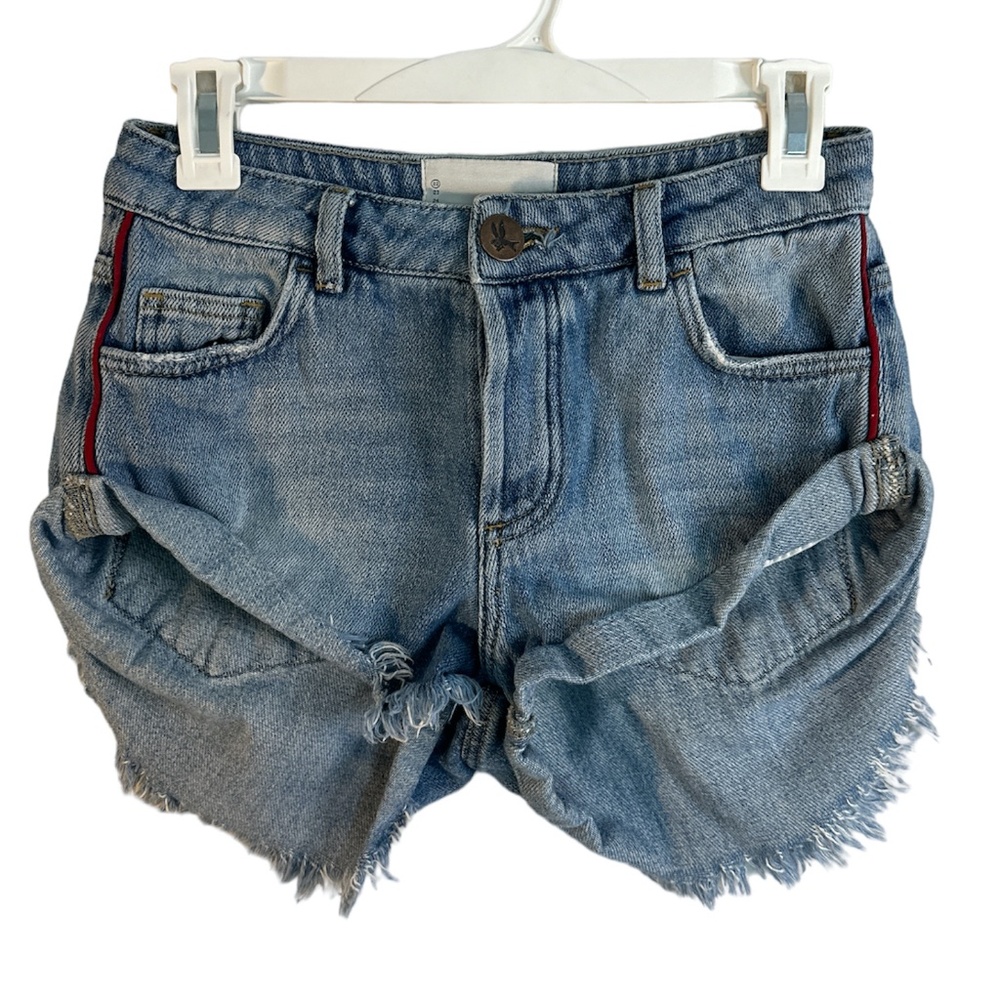 One Teaspoon Denim Shorts, Blue, Size 22 (Size 0)